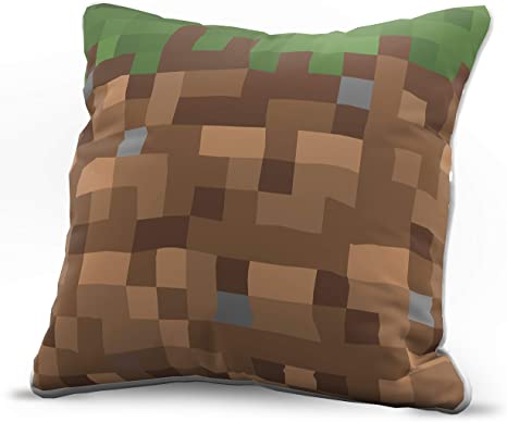 Jay Franco Minecraft Decorative Pillow Cover Dirt Block