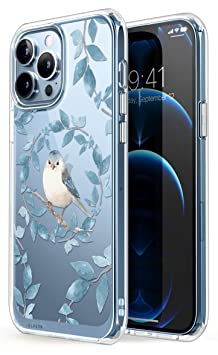 i-Blason Halo Case for iPhone 13 Pro Max 6.7 inch (2021 Release), Slim Clear Case with TPU Inner Bumper (Blue Jay)