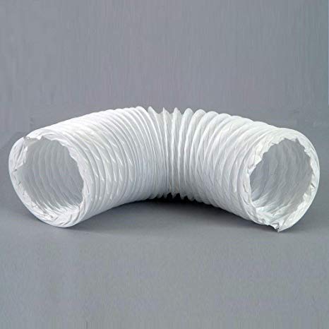 Blauberg UK BLAUFLEX PVC/152/3 Plastic PVC Tumble Dryer Hose Duct Pipe, White, 150 mm x 3 m