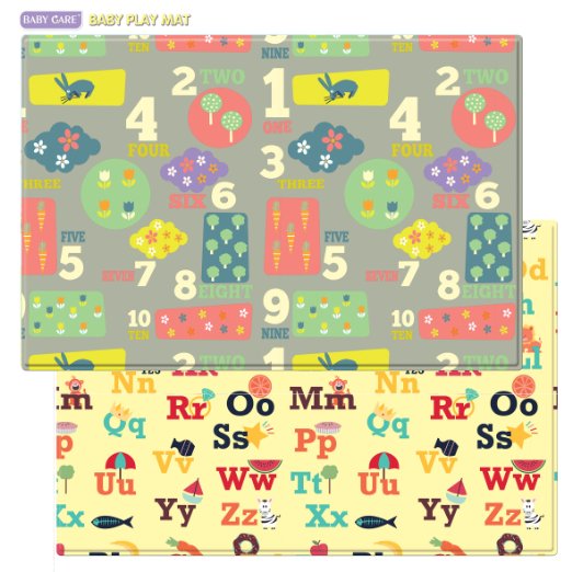 Baby Care Play Mat (Medium, Letters & Numbers)