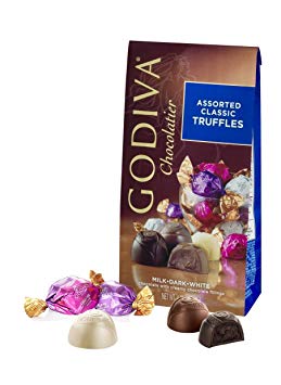 Godiva Chocolate Gem Truffle Trio - 4.25 oz Chocolatier Assorted Classic Truffles