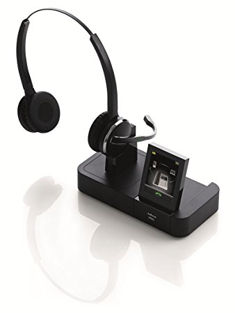 Jabra PRO 9465 Duo Wireless Headset with Touchscreen for Deskphone, Softphone & Mobile Phone