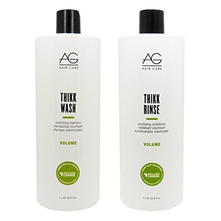 AG Hair Thikk Wash Volumizing Shampoo & Conditioner 33.8oz Duo "Set"
