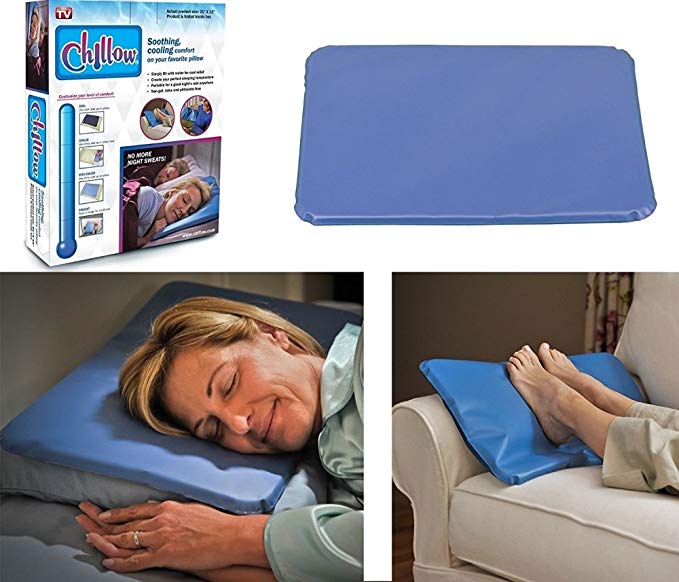Sawan Shop New CHILLOW Cooling Pillow Pad Device Insert Comfort Sleeping Therapy SEEN ON TV