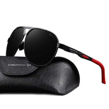 MERRY'S Men Classic Brand HD polarized Sunglasses Aluminum Driving Sun glasses S8611
