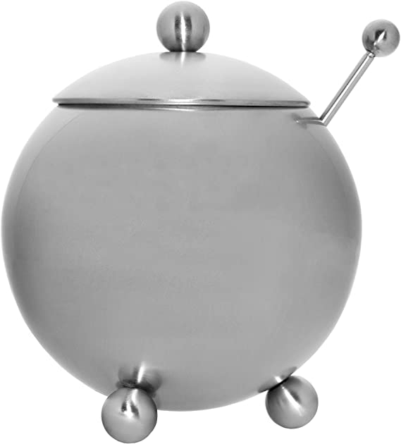Cuisinox 14 Oz Footed Sugar Bowl with Spoon in Satin - SUG186