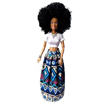 Fiaya Baby Movable Joint African Black Doll Toy Best Gift Toy