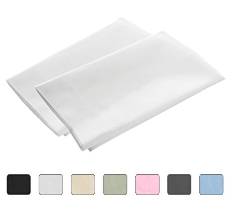 American Pillowcase Luxury Egyptian Cotton 300 Thread Count 2-Piece Luxury Pillowcase Set - Standard, White