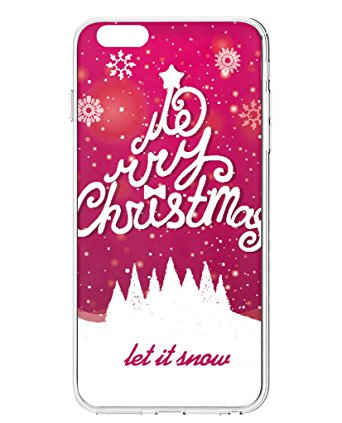 iPhone 6S Case ( 2015 Model),iPhone 6 Cover ( 2014 Model) UKASE Let It Snow - Snowing Mrerry Christmasfor Apple Phone 6 6S (4.7 inch Screen)