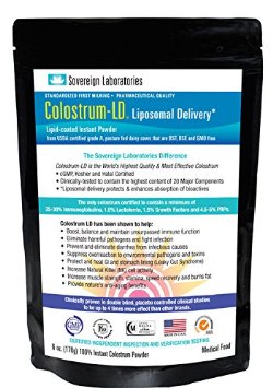 Colostrum-LD Powder 6 oz with Proprietary Liposomal Delivery (LD) Technology for up to 15x Better Bioavailability than Regular Bovine Colostrum