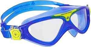 AQUASPHERE Vista JR | Occhialini da Nuoto, maschera da piscina per bambini dai 6 anni in su con protezione UV e guarnizione in silicone, lenti anti-appannamento e anti-perdite per ragazzi e ragazze