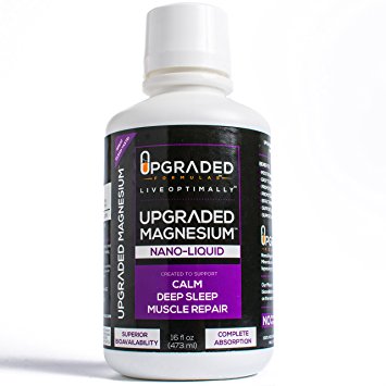 UPGRADED MAGNESIUM NANO LIQUID by Upgraded Formulas | Great for Muscle Cramps, Absorbs Instantly | A NANO IONIC MAGNESIUM CHLORIDE Supplement Engineered For Total Absorption ( 32 1TBSP Servings )