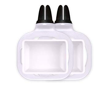 Saucemoto Dip Clip | An in-car sauce holder for ketchup and dipping sauces. (2 Pack, White)