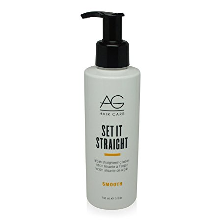 AG Hair Set It Straight Argan Straightening Lotion, 5 Fluid Ounce