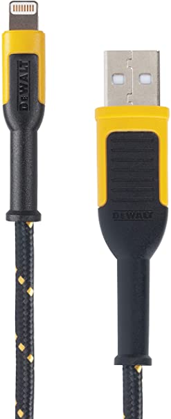 DEWALT Reinforced Braided Cable for Lightning, 4 ft.