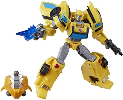 Transformers Toys Cyberverse Deluxe Class Bumblebee Action Figure, Sting Shot Attack Move and Build-A-Figure Piece, for Kids Ages 6 and Up, 5-inch