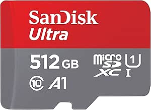 SanDisk 512 GB MicroSDXC Ultra 150MB Card Only – Extended Capacity SD (MicroSDHC)