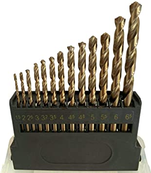 Metric M42 8% Cobalt Twist Drill Bits for Stainless Steel and Hard Metal(1.5mm-6.5mm/13pcs)