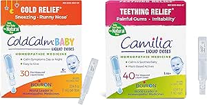 Boiron Camilia Liquid Drops 40 Count and ColdCalm Baby 30 Doses Pack