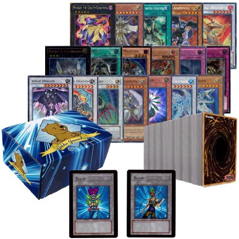 500 Random YuGiOh! Card Lot - Rarity Collection! Supers - Ultras - Rares! Comes With YuGiOh! Playmat! Includes Custom Golden Groundhog Storage Box and 2 Golden Groundhog Tokens!