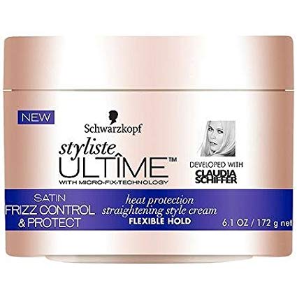 Schwarzkopf Styliste Ultime Satin Frizz Control Straightening Cream, 6.1 Ounce