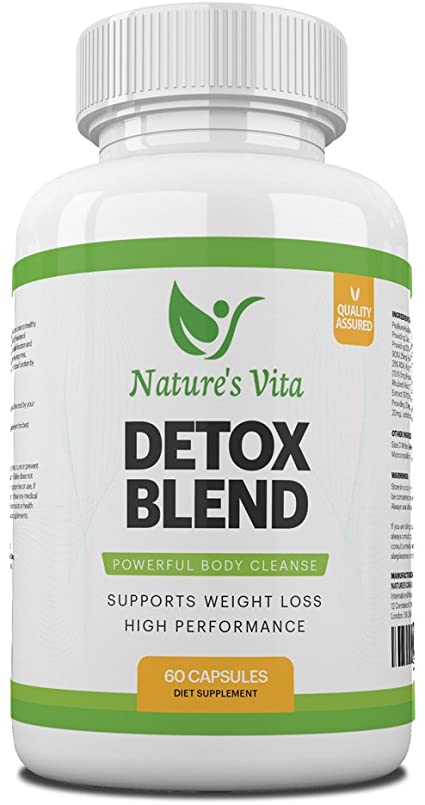 Cleanse & Detox Blend - All Natural & Powerful Body Cleanse with Cranberry, Aloe Vera, Fennel & Liquorice Extract - Helps Support Cholesterol, Metabolism and Colon - 60 Capsules