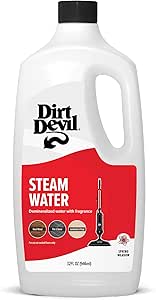 Dirt Devil 32 oz Steam Water, For Sealed Hard Surfaces, Compatible with Steam Mops, Demineralized Scented Water, AD31401