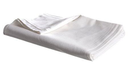 Olympus® Flannel Blanket, 70" x 90", White