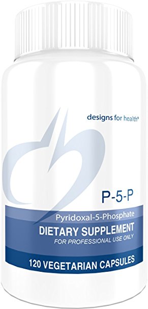 Designs for Health - P-5-P - 50mg Pyridoxal-5-Phosphate,   Vitamin B6, Supports Balanced Moods, 120 Capsules