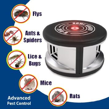 home guard indoor electronic plug in pest repeller ultrasonic pest control equipment with 360 degree multifunction pest control set and forget