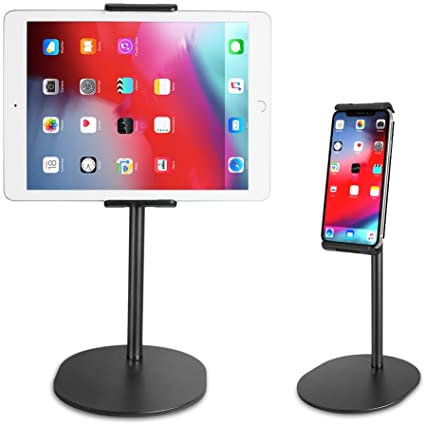 EICAUS Tablet Stand Holder＆Cell Phone Stand for Desk,360 ̊ Rotating,Compatible with 5.5’’ to 11’’Screen Phones,iPad,Kindle, ipad＆iPhone Stands and Holders,Adjustable Phone Holder from 5.5’’ to 8.5’’
