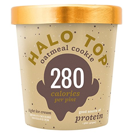 Halo Top Oatmeal Cookie, 16 oz (Frozen)