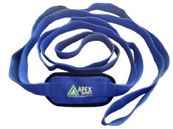 Apex Sports- Multi-Loop Grip Yoga Stretching Strap for Flexibility