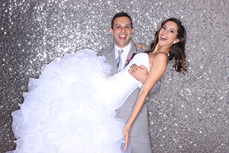 7ft X 7ft Silver Backdrop, Wedding/party Photo Booth, Sparkly Photography Background