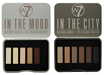 W7 In The City & In The Mood Natural Nudes Eye Shadow Palette Set by W&