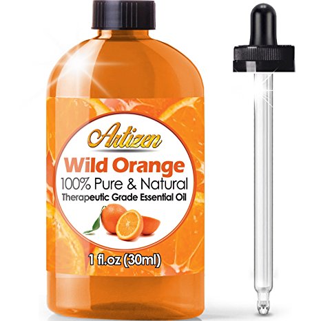 Artizen Wild Orange Essential Oil (100% PURE & NATURAL - UNDILUTED) Therapeutic Grade - Huge 1oz Bottle - Perfect for Aromatherapy, Relaxation, Skin Therapy & More!