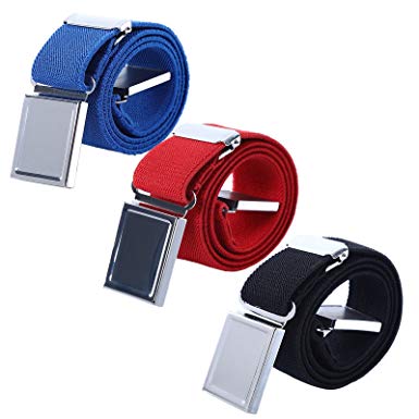 Kids Toddler Elastic Magnetic Belt - Adjustable Buckle Stretch Belts Boys Girls Children's Belts by AWAYTR