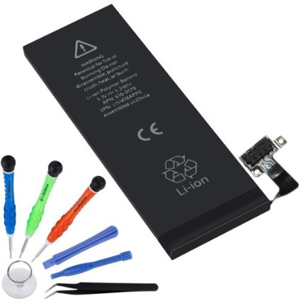 Replacement Battery for iPhone 4S by Vastar® - Most Complete Tools Kit with 3.7V 1400 mAh Li-ion Battery, Instructions and Repair Tools for iPhone 4S Model - 18-month Warranty