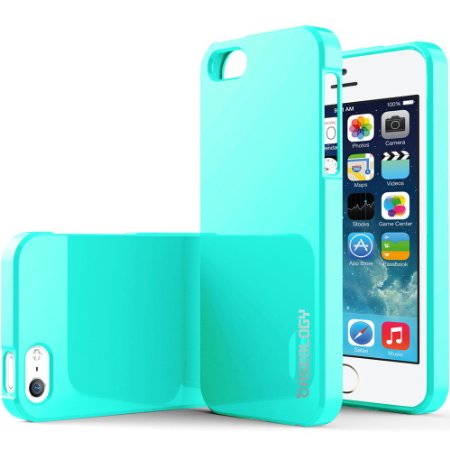 iPhone 5S Case, Caseology® [Daybreak Series] Slim Fit Shock Absorbent Cover [Turquoise Mint] [Slip Resistant] for Apple iPhone 5S / 5 (2013) & iPhone SE (2016) - Turquoise Mint
