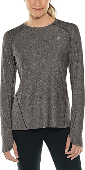 Coolibar UPF 50  Women's Devi Long Sleeve Fitness T-Shirt - Sun Protective