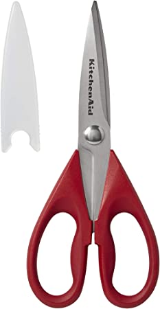 KitchenAid All Purpose Shears with Protective Sheath, 8.72-Inch, Red