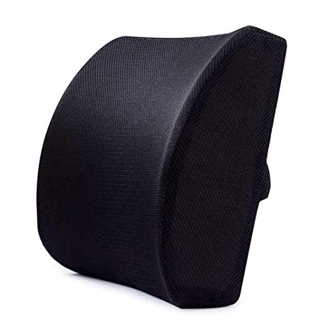 Lumbar Support Pillow, FOME Ergonomic Design Memory Foam Lumbar Support Lumbar Pillow Lumbar Cushions for Office Chair Car Seat Posture Corrector in The Car Office Plane Help Back Relief The Pain