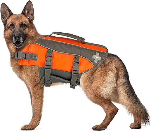 Top Paws Adjustable Reflective Life Jacket Dog Water Flotation Vest Various Sizes (Extra Large (85-100))