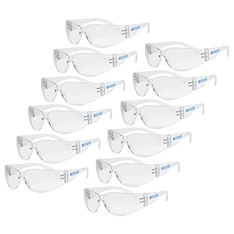 JORESTECH Eyewear – Protective Safety Glasses, UV 400, Pack of 12