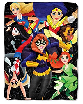 DC Super Hero Girls Plush Throw by "Northwest Company, LLC."