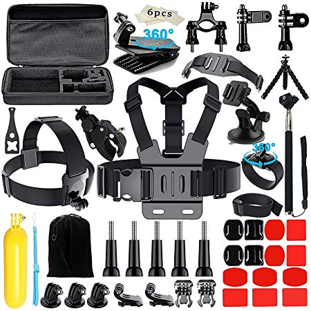 Gogolook 57-in-1 Outdoor Sports Action Camera Accessories Kits for Gopro 4/3/2/1 SJ4000 SJ5000