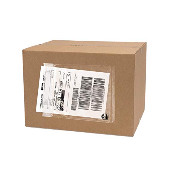 100 Pack UPS Label Pouches 6.5” x 10”| Packing List Envelope | Commercial Grade UPS Pouches | Shipping Label Pouches | Mailing Pouches | UPS Pouches | UPS Label Pouch | Labels for Storage Bins