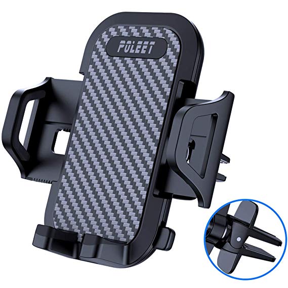 Air Vent Car Phone Mount Most Convenient Cell Phone Holder for Vehicle Jeep Truck,Pellet Car Stand Clip Compatible with iPhone XR XS MAX 8 7 6 5 Galaxy Note S 10 9 8 7 6 Pixel 3 2 (Black)