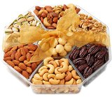 Hula Delights Deluxe Roasted Nuts Holiday Gift Basket 7-Section
