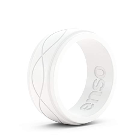 Enso Rings Men's Infinity Silicone Ring | The Premium Comfortable Fashion Forward Silicone Ring | Hypoallergenic Medical Grade Silicone | Lifetime | Commit to What You Love